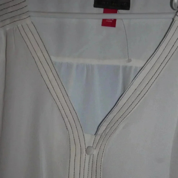 Vince Camuto Sleeveless White Button Up Front Top 2X NWOT - Picture 8 of 16